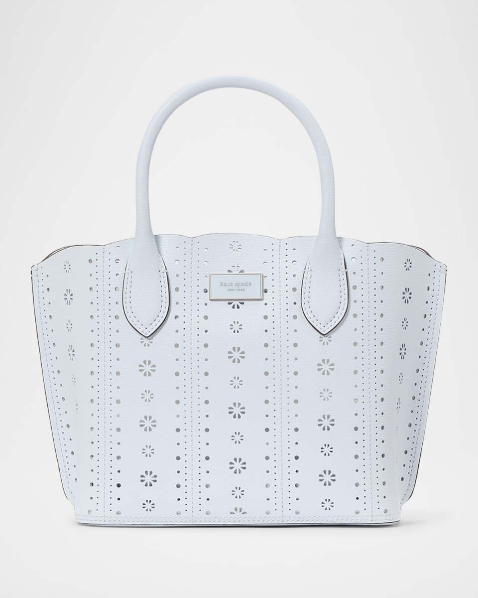 suite scalloped pointelle leather crossbody bag